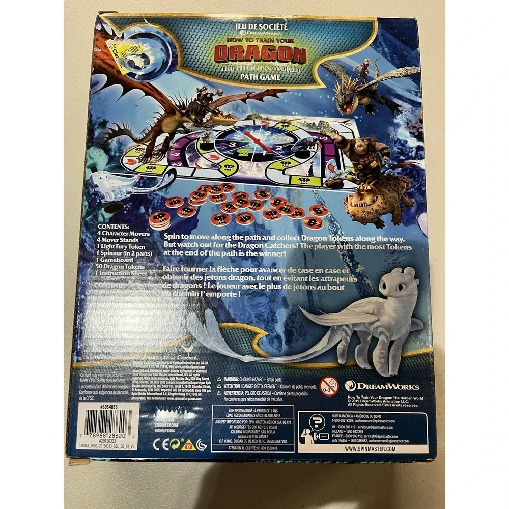 How to Train Your Dragon: The Hidden World Path Game Ages 3 And Up: NEW IN BOX